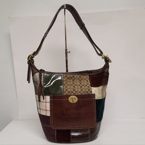 Coach Holiday Patchwork Bleeker Hobo # 11356